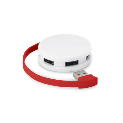 GARDNER. HUB com cabo e 4 portas USB-A em ABS